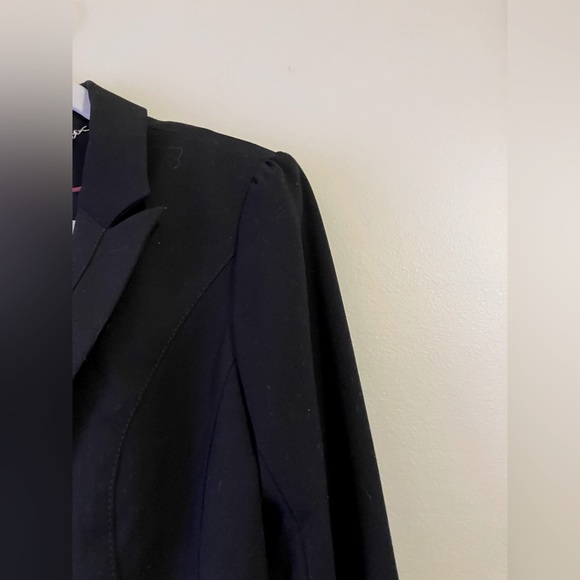 NWT White House Black Puff Sleeve Peplum Blazer - Picture 4 of 7